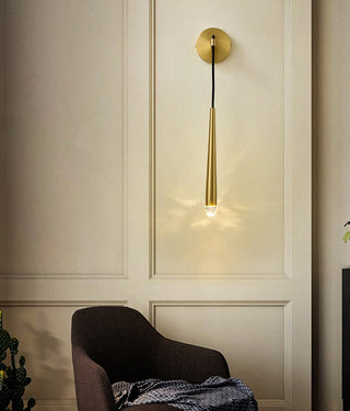 Brass Spinal Tube Wall Lamp.Aquitaine Wall Lamp.Aquitaine Sconce.Crystal LED Wall Lamp.Wall Sconce.