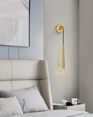 Brass Spinal Tube Wall Lamp.Aquitaine Wall Lamp.Aquitaine Sconce.Crystal LED Wall Lamp.Wall Sconce.