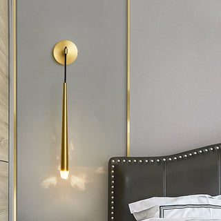 Brass Spinal Tube Wall Lamp.Aquitaine Wall Lamp.Aquitaine Sconce.Crystal LED Wall Lamp.Wall Sconce.