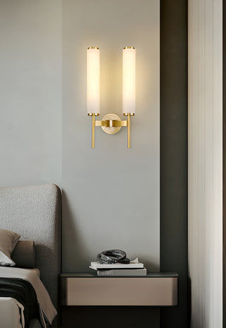 Brindisi Alabaster Candle Style Wall Lamp