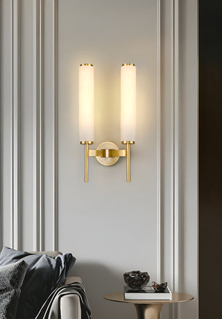 Brindisi Alabaster Candle Style Wall Lamp