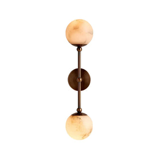 Celestial Double Alabaster Globe Wall Sconce - Vidirlighting