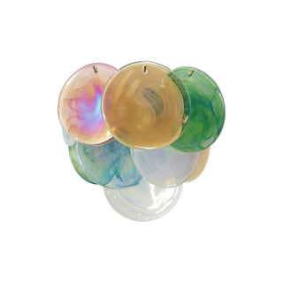 Colorful Vintage Murano Disc Wall Lamp