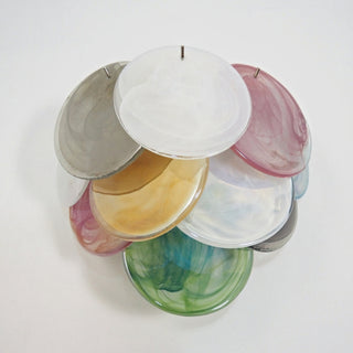 Colorful Vintage Murano Disc Wall Lamp