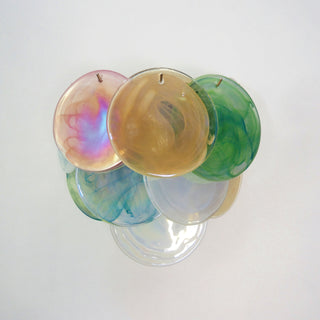 Colorful Vintage Murano Disc Wall Lamp