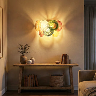 Colorful Vintage Murano Disc Wall Lamp - Vidirlighting
