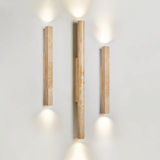 Column Travertine Wall Light