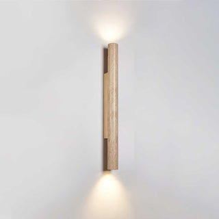 Column Travertine Wall Light