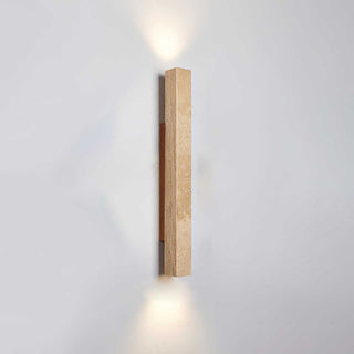 Column Travertine Wall Light