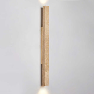 Column Travertine Wall Light