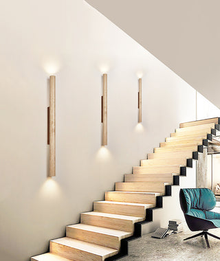 Column Travertine Wall Light