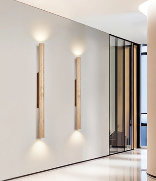 Column Travertine Wall Light