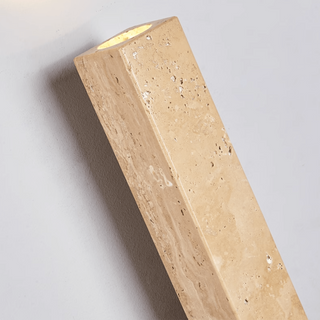 Column Travertine Wall Light