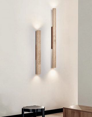 Column Travertine Wall Light