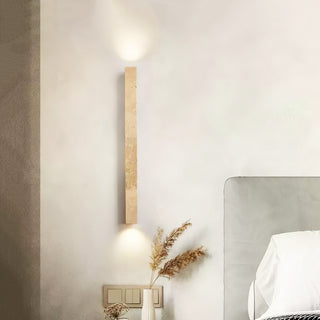 Column Travertine Wall Light