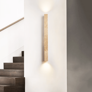 Column Travertine Wall Light