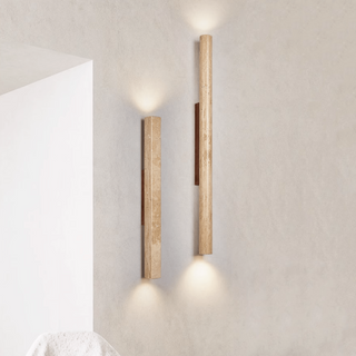 Column Travertine Wall Light