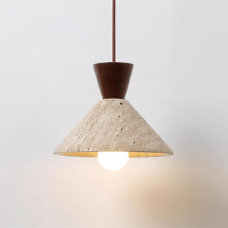 Cone Forma Travertine Pendant Lamp