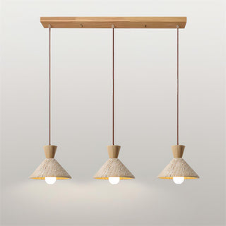 Cone Forma Travertine Pendant Lamp