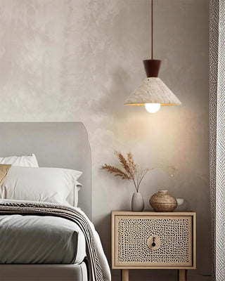 Cone Forma Travertine Pendant Lamp