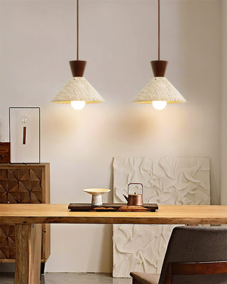 Cone Forma Travertine Pendant Lamp