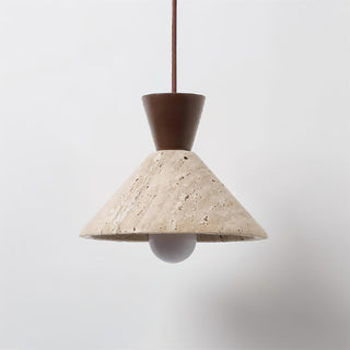 Cone Forma Travertine Pendant Lamp