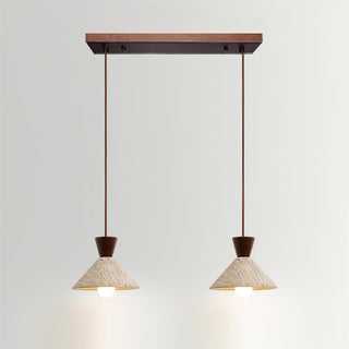 Cone Forma Travertine Pendant Lamp