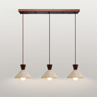 Cone Forma Travertine Pendant Lamp