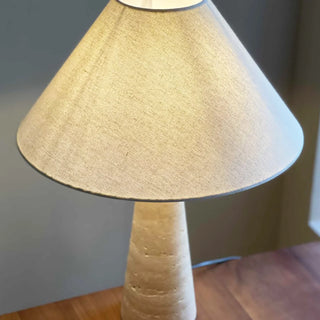 Cone Lulu Travertine Table Lamp