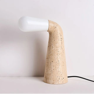 Cone Nilo Travertine Table Lamp