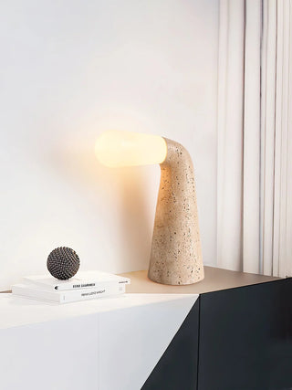 Cone Nilo Travertine Table Lamp