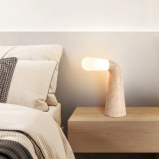 Cone Nilo Travertine Table Lamp