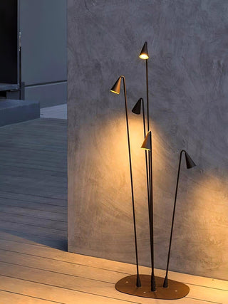 Conical Bellflower Outdoor Floor Lamp