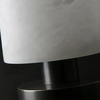 Minimalist Cylindrical Alabaster Table Lamp