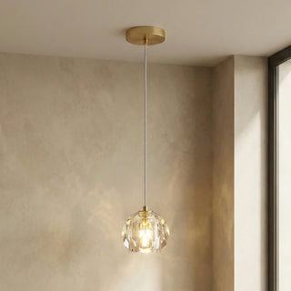 Crystal Ball Linear Round Chandelier