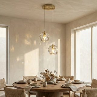 Crystal Ball Linear Round Chandelier