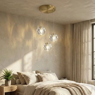 Crystal Ball Linear Round Chandelier