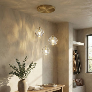 Crystal Ball Linear Round Chandelier