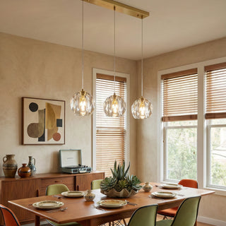 Crystal Ball Linear Round Chandelier