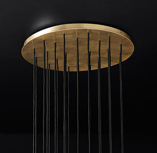 Crystal Ball Linear Round Chandelier