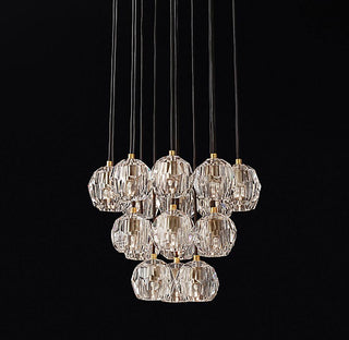 Crystal Ball Linear Round Chandelier. Crystal Ball Chandelier. Crystal Ball ClusterChandelier Collection. RH Modern Crystal Chandeliers.