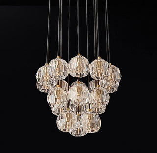 Crystal Ball Linear Round Chandelier. Crystal Ball Chandelier. Crystal Ball ClusterChandelier Collection. RH Modern Crystal Chandeliers.