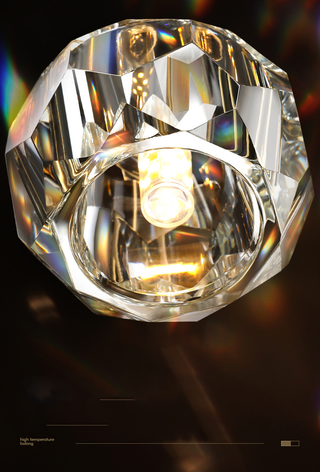 Crystal Ball Linear Round Chandelier