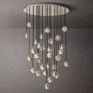 Crystal Ball Linear Round Chandelier. Crystal Ball Chandelier. Crystal Ball ClusterChandelier Collection. RH Modern Crystal Chandeliers.