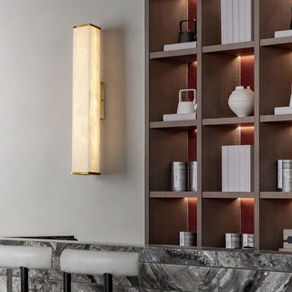 Cuboid Alabaster Wall Light