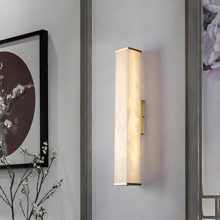 Cuboid Alabaster Wall Light