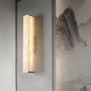 Cuboid Alabaster Wall Light