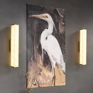 Cuboid Alabaster Wall Light