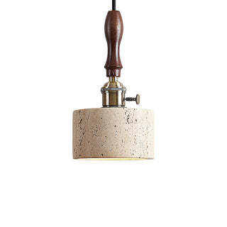Cylinder Franciska Travertine Pendant Lamp