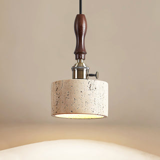 Cylinder Franciska Travertine Pendant Lamp